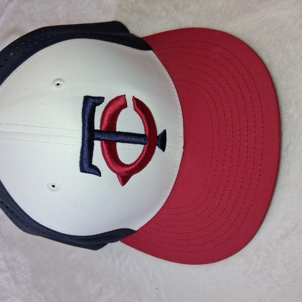 Red and White Baseball Cap Minnesota Twins